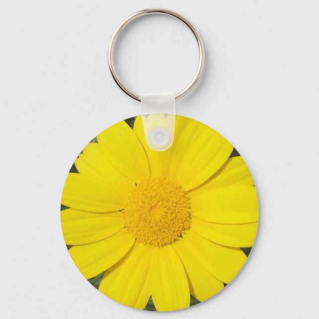 Yellow Daisy key chain (Front)