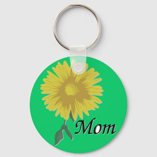 Yellow Daisy - Key Ring (Front)
