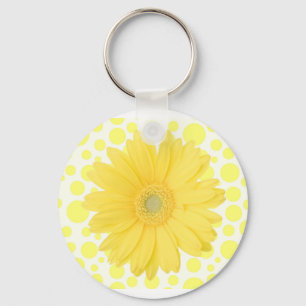 Yellow Daisy Keychain