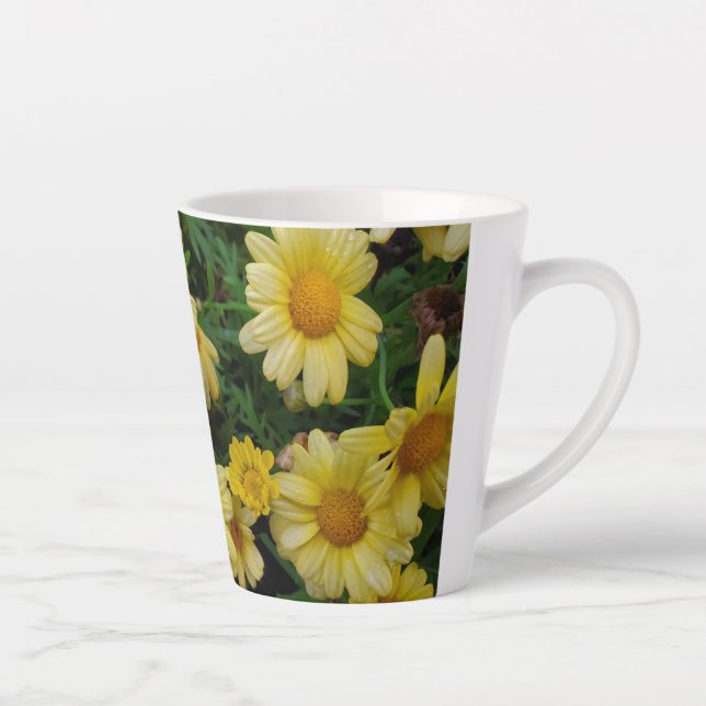 Yellow daisy latte mug (Right)