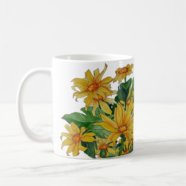 Yellow Daisy Mug (Left)