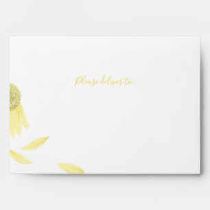 Yellow Daisy Petals Envelope
