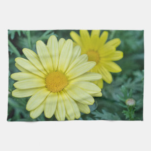 Yellow Daisy PhotoArt Tea Towel