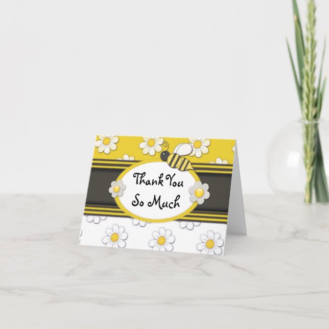 Yellow Daisy Thank You Card (Front)