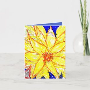 Yellow Dalhia Card