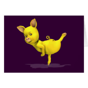 Yellow Dancing Pigs