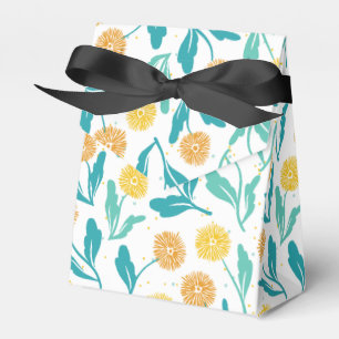 Yellow Dandelion Floral Pattern - Nature-Inspired Favour Box