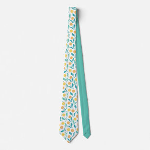 Yellow Dandelion Floral Pattern - Nature-Inspired  Tie