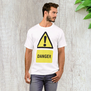 Yellow Danger Sign T-Shirt