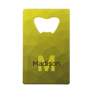 Yellow dark ombre geometric mesh pattern Monogram