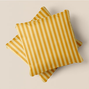 Yellow & Dark Yellow Stripes Cushion
