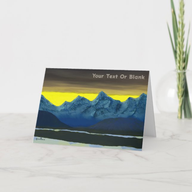 Yellow Dawn North Card (Front)