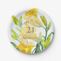 Yellow Day Lilies Floral Art