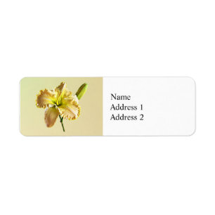 Yellow Day Lily Return Address Label
