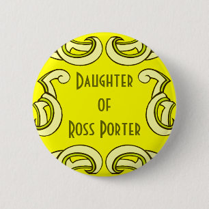 Yellow Deco Name Tag 6 Cm Round Badge