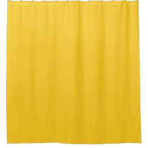Yellow deep rich saturated solid sunshine shower curtain