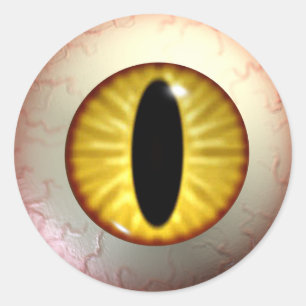 Yellow Devils Eye Stickers