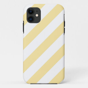 Yellow Diagonal Stripes iPhone 11 Case