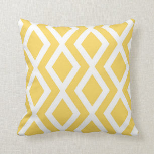 Yellow Diamond Cushion