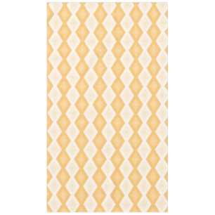Yellow diamond pattern tablecloth