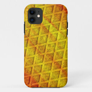 Yellow diamond rust metal 2 iPhone 11 case