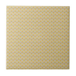 Yellow diamonds ceramic tile