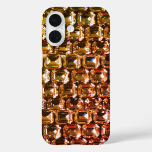 Yellow diamonds orange diamonds pink gemstone   iPhone 16 case