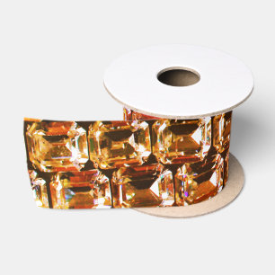 Yellow diamonds yellow gems yellow rhinestones satin ribbon