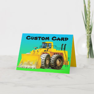 Yellow Digger Custom Greeting Card