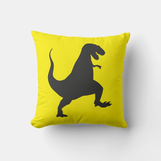Yellow Dinosaur Cushion (Front)