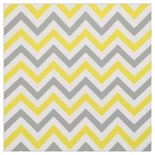 Yellow, Dk Grey, White LG Chevron ZigZag Sz6 Fabric