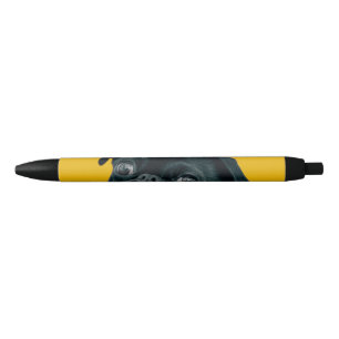 yellow dog black ink pen