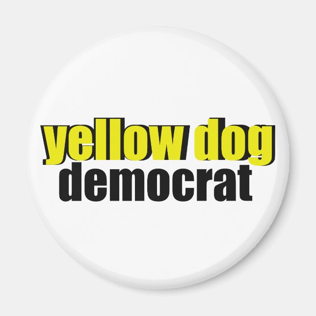 Yellow Dog Democrat Magnet (Front)