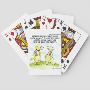 Yellow Dog Democrats Funny Playing Cards