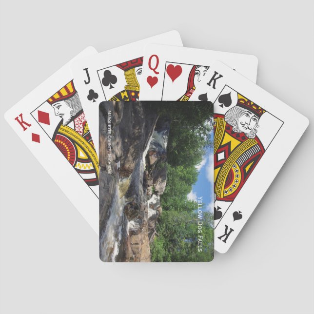 Yellow Dog Falls playing cards (Back)