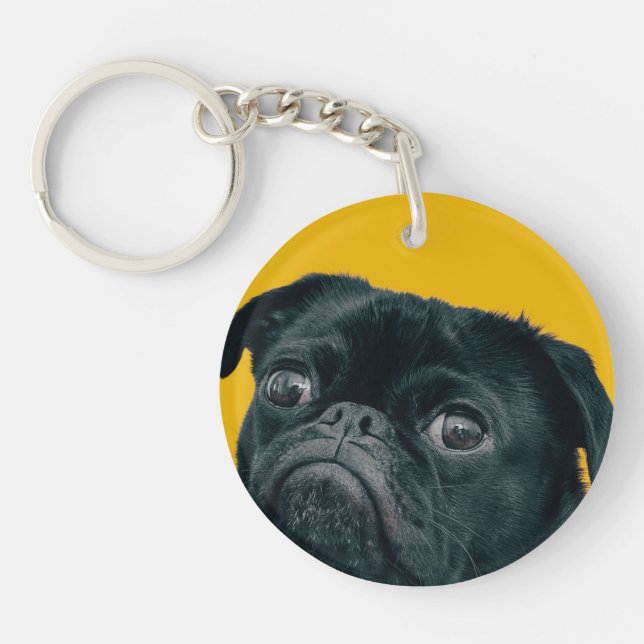 yellow dog key ring (Front)