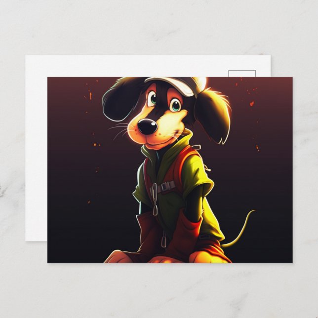 Yellow Dog Postcard (Front/Back)