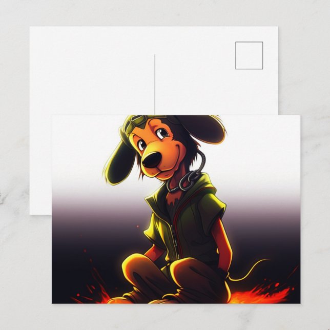 Yellow Dog Postcard (Front/Back)