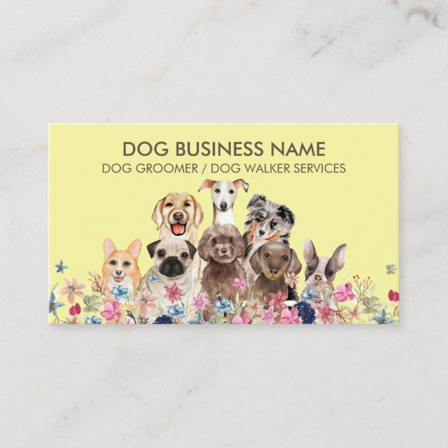 Yellow Dogs Business Card (Front)