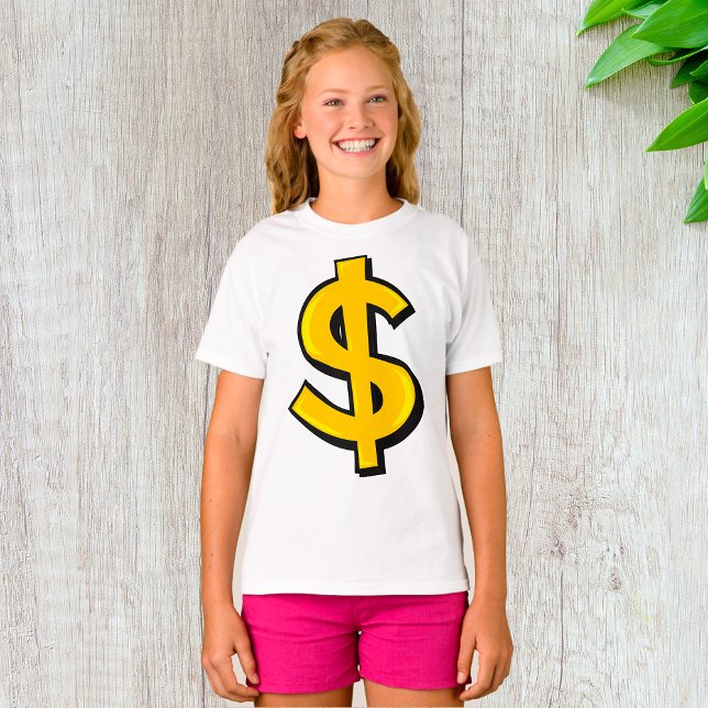 Yellow Dollar Symbol T-Shirt (Creator Uploaded)
