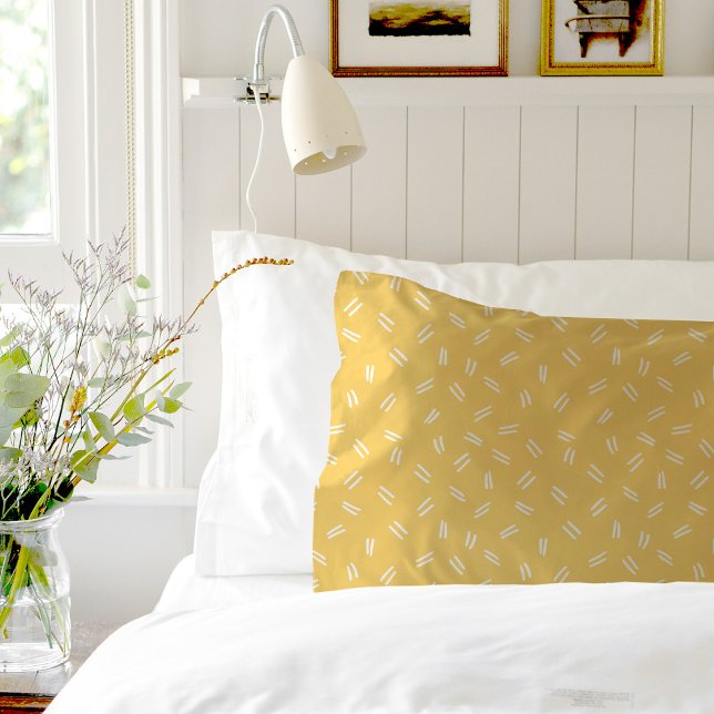 Yellow Doodle Pattern Pair Of Pillowcases (Creator Uploaded)