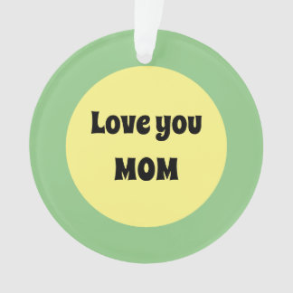 Yellow Dot Acrylic Ornament