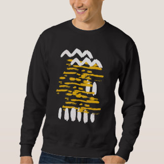 Yellow Dots Abstract Painting Symbol Sweatshirt