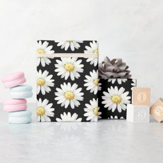 Yellow Dotted Daisy's Wrapping Paper