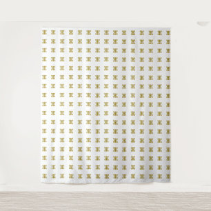 Yellow Dotted Pattern Tapestry