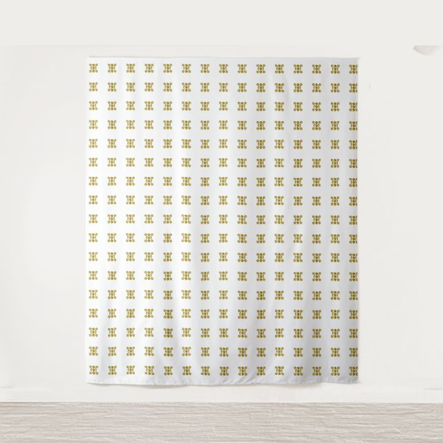 Yellow Dotted Pattern Tapestry (Front)