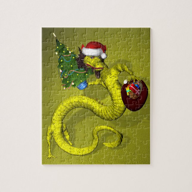 Yellow Dragon 8x10 Jigsaw Puzzle (Vertical)
