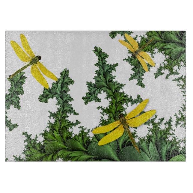 Yellow Dragonflies  Cutting Board (Front)