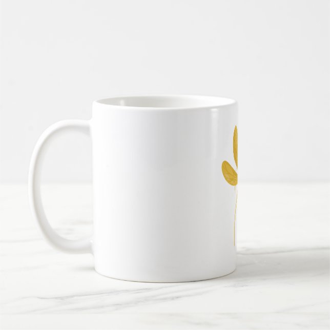 yellow dragonfly coffee mug (Left)