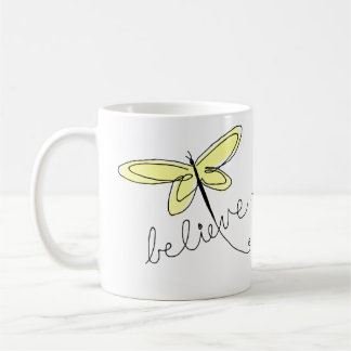 Yellow Dragonfly Coffee Mug